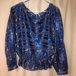 Blue Free People Top